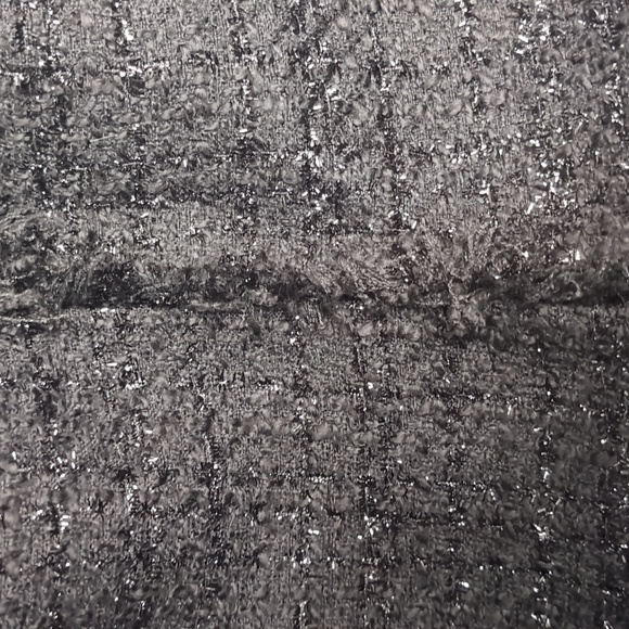 Nipon Boutique Metallic Black Tweed Blazer Size 12 - Picture 4 of 8